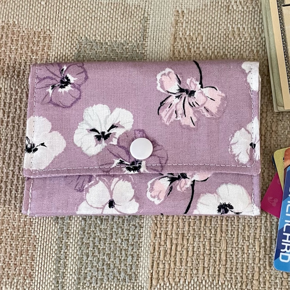 Stylish Snap Card Wallet/Business Card/Gift Card Holder made with Cotton Fabric